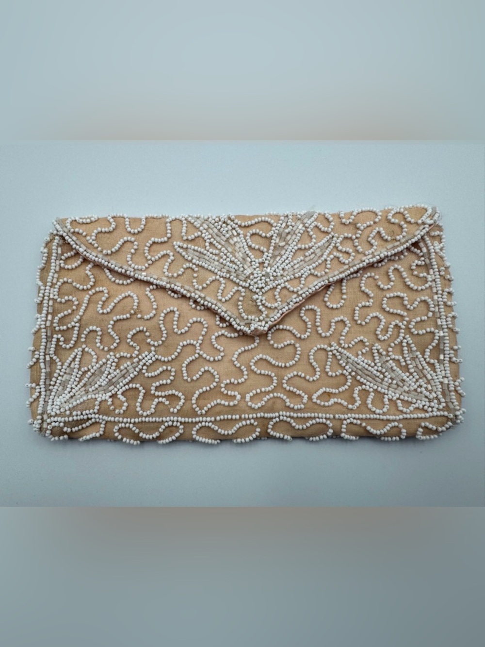 Vintage 1950’s Walborg Hand-beaded Clutch from Belgium